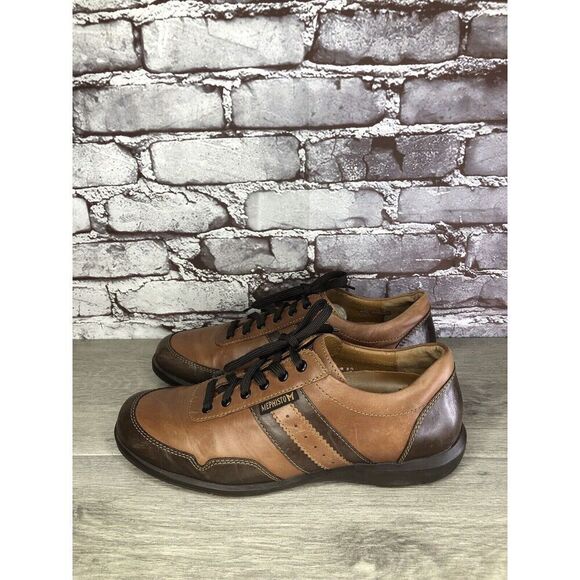 Mephisto Air Jet Leather Brown Leather Driving Sneakers Shoes Men Sz 9M US/42EU - Picture 1 of 16